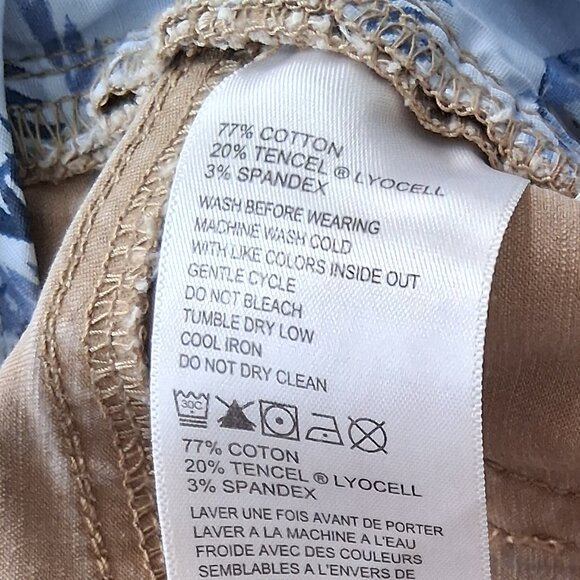 Tommy Bahama Chino Pants Men 36 x 30 Tan Cotton Lyocell Blend - Picture 7 of 7